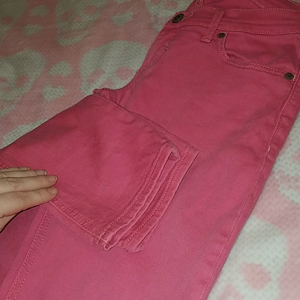 Pink Hollister skinny stretch jeans - Picture 3 of 4